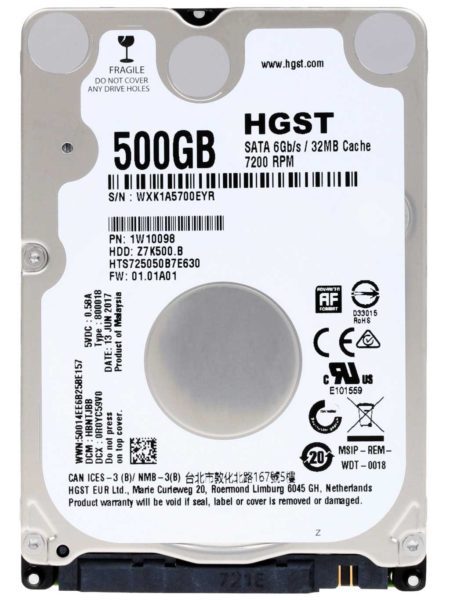 Dysk HDD 500GB 2.5″ HGST Z7K500